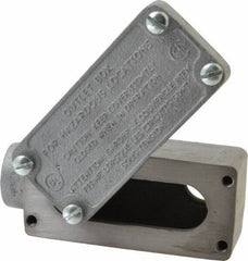 O-Z/Gedney - LB Body, 3/4" Trade, Rigid Malleable Iron Conduit Body - Rectangle, 1" OAL, Hazardous Locations - Exact Tool & Supply