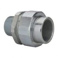 Thomas & Betts - 1-1/4" Trade, Steel Threaded Straight Rigid/Intermediate (IMC) Conduit Male Union - Noninsulated - Exact Tool & Supply