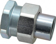 Thomas & Betts - 3/4" Trade, Steel Threaded Straight Rigid/Intermediate (IMC) Conduit Female Union - Noninsulated - Exact Tool & Supply