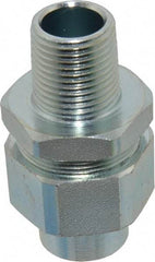 Thomas & Betts - 1/2" Trade, Steel Threaded Straight Rigid/Intermediate (IMC) Conduit Male Union - Noninsulated - Exact Tool & Supply