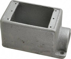 Thomas & Betts - 1 Gang, (1) 1" Knockout, Iron Rectangle Device Box - 2-3/4" Overall Width - Exact Tool & Supply
