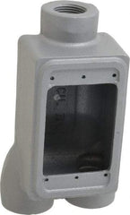 O-Z/Gedney - 1 Gang, 3/4" Knockouts, Iron Rectangle Outlet Box - Weather Resistant - Exact Tool & Supply