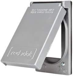 Thomas & Betts - Electrical Outlet Box Aluminum GFCI Receptacle Cover - Includes Gasket & Screw - Exact Tool & Supply
