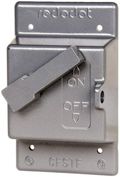 Thomas & Betts - Electrical Outlet Box Aluminum Switch Cover - Includes Gasket & Screw - Exact Tool & Supply