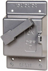 Thomas & Betts - Electrical Outlet Box Aluminum Switch Cover - Includes Gasket & Screw - Exact Tool & Supply