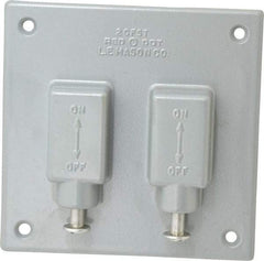 Thomas & Betts - Electrical Outlet Box Aluminum Plunger Style Cover - Includes Gasket & Screw - Exact Tool & Supply