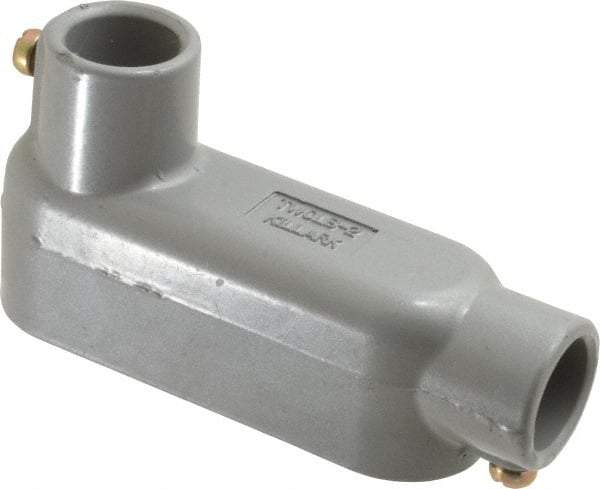 Hubbell Killark - Form Set Screw, LB Body, 3/4" Trade, EMT Aluminum Conduit Body - Oval, 5-3/4" OAL, 7 cc Capacity - Exact Tool & Supply