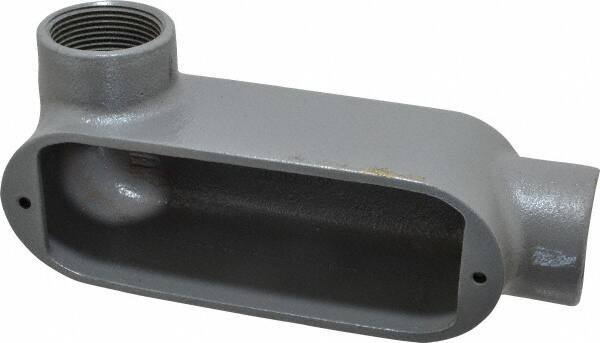 Hubbell Killark - Form 35, LL Body, 1-1/4" Trade, IMC, Rigid Malleable Iron Conduit Body - Oval, 8-1/8" OAL, 32 cc Capacity, Hazardous & Wet Locations - Exact Tool & Supply