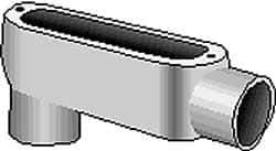 Hubbell Killark - Form 35, LB Body, 1-1/2" Trade, IMC, Rigid Malleable Iron Conduit Body - Oval, 9-1/8" OAL, 36 cc Capacity, Hazardous & Wet Locations - Exact Tool & Supply