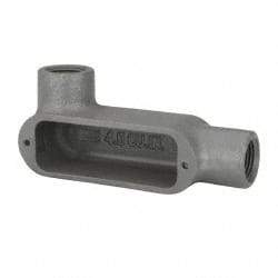 Hubbell Killark - Form 35, LL Body, 1/2" Trade, IMC, Rigid Malleable Iron Conduit Body - Oval, 4-5/8" OAL, 4 cc Capacity, Hazardous & Wet Locations - Exact Tool & Supply