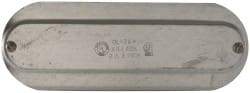 Hubbell Killark - 2-1/2" & 3" Trade, Steel Conduit Body Cover Plate - Use with Form 35 Conduit Bodies, Form 85 Conduit Bodies - Exact Tool & Supply
