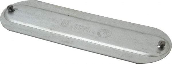 Hubbell Killark - 2" Trade, Steel Conduit Body Cover Plate - Use with Form 35 Conduit Bodies, Form 85 Conduit Bodies - Exact Tool & Supply