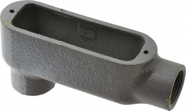 Hubbell Killark - Form 35, LB Body, 3/4" Trade, IMC, Rigid Malleable Iron Conduit Body - Oval, 5-3/4" OAL, 7 cc Capacity, Hazardous & Wet Locations - Exact Tool & Supply