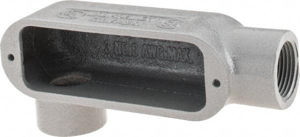 Hubbell Killark - Form 35, LR Body, 3/4" Trade, IMC, Rigid Malleable Iron Conduit Body - Oval, 5-3/8" OAL, 7 cc Capacity, Hazardous & Wet Locations - Exact Tool & Supply