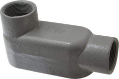 Hubbell Killark - Form 7, LB Body, 1-1/2" Trade, IMC, Rigid Iron Conduit Body - Oval, 7-1/4" OAL, 26 cc Capacity, Gray, Hazardous & Wet Locations - Exact Tool & Supply
