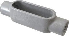 Hubbell Killark - Form 7, C Body, 3/4" Trade, IMC, Rigid Iron Conduit Body - Oval, 6-3/16" OAL, 7 cc Capacity, Gray, Hazardous & Wet Locations - Exact Tool & Supply