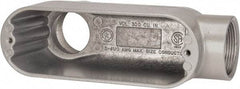 Hubbell Killark - Form 85, LB Body, 1-1/2" Trade, IMC, Rigid Aluminum Conduit Body - Oval, 9-1/8" OAL, 36 cc Capacity, Hazardous & Wet Locations - Exact Tool & Supply