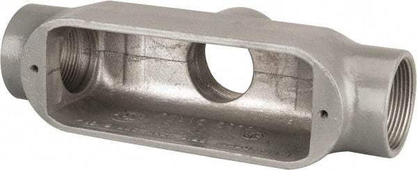 Hubbell Killark - Form 85, TB Body, 1-1/2" Trade, IMC, Rigid Aluminum Conduit Body - Oval, 9-3/16" OAL, 36 cc Capacity, Hazardous & Wet Locations - Exact Tool & Supply