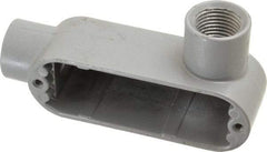 Hubbell Killark - Form 85, LR Body, 1/2" Trade, IMC, Rigid Aluminum Conduit Body - Oval, 4-5/8" OAL, 4 cc Capacity, Hazardous & Wet Locations - Exact Tool & Supply