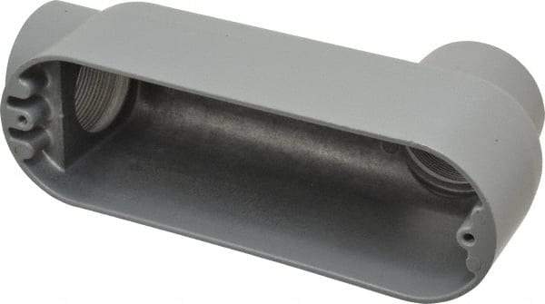 Hubbell Killark - Form 85, LB Body, 2" Trade, IMC, Rigid Aluminum Conduit Body - Oval, 10 & 18-1/8" OAL, 70 cc Capacity, Hazardous & Wet Locations - Exact Tool & Supply