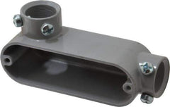 Hubbell Killark - LL Body, 3/4" Trade, EMT Aluminum Conduit Body - Oval, 5-1/8" OAL, Dry Locations - Exact Tool & Supply