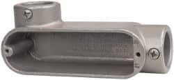 Hubbell Killark - LL Body, 1" Trade, EMT Aluminum Conduit Body - Oval, 5-15/16" OAL, Dry Locations - Exact Tool & Supply