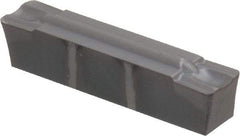 Kennametal - 0505M0G GMP Grade KC5025, 5.05mm Cutting Width Carbide Grooving Insert - 4.2mm Max Depth of Cut, Neutral, 0.8mm Corner Radius, TiAlN Finish - Exact Tool & Supply
