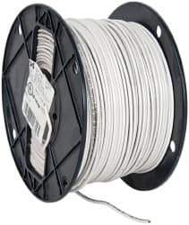 Southwire - THHN/THWN, 14 AWG, 15 Amp, 500' Long, Solid Core, 1 Strand Building Wire - White, Thermoplastic Insulation - Exact Tool & Supply