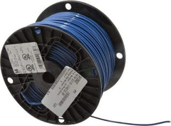 Southwire - THHN/THWN, 14 AWG, 15 Amp, 500' Long, Solid Core, 1 Strand Building Wire - Blue, Thermoplastic Insulation - Exact Tool & Supply