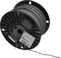 Southwire - THHN/THWN, 14 AWG, 15 Amp, 500' Long, Solid Core, 1 Strand Building Wire - Gray, Thermoplastic Insulation - Exact Tool & Supply