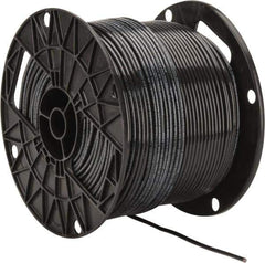 Southwire - THHN/THWN, 12 AWG, 20 Amp, 500' Long, Solid Core, 1 Strand Building Wire - Black, Thermoplastic Insulation - Exact Tool & Supply