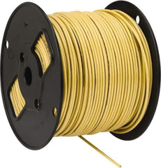 Southwire - THHN/THWN, 12 AWG, 20 Amp, 500' Long, Solid Core, 1 Strand Building Wire - Yellow, Thermoplastic Insulation - Exact Tool & Supply