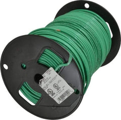 Southwire - THHN/THWN, 10 AWG, 30 Amp, 500' Long, Solid Core, 1 Strand Building Wire - Green, Thermoplastic Insulation - Exact Tool & Supply