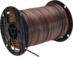 Southwire - THHN/THWN, 10 AWG, 30 Amp, 500' Long, Solid Core, 1 Strand Building Wire - Brown, Thermoplastic Insulation - Exact Tool & Supply