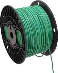 Southwire - THHN/THWN, 14 AWG, 15 Amp, 500' Long, Stranded Core, 19 Strand Building Wire - Green, Thermoplastic Insulation - Exact Tool & Supply