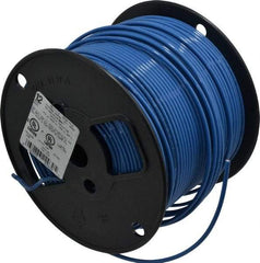 Southwire - THHN/THWN, 12 AWG, 20 Amp, 500' Long, Stranded Core, 19 Strand Building Wire - Blue, Thermoplastic Insulation - Exact Tool & Supply