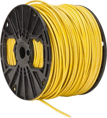 Southwire - THHN/THWN, 12 AWG, 20 Amp, 500' Long, Stranded Core, 19 Strand Building Wire - Yellow, Thermoplastic Insulation - Exact Tool & Supply