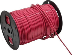 Southwire - THHN/THWN, 10 AWG, 30 Amp, 500' Long, Stranded Core, 19 Strand Building Wire - Red, Thermoplastic Insulation - Exact Tool & Supply