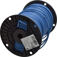 Southwire - THHN/THWN, 10 AWG, 30 Amp, 500' Long, Stranded Core, 19 Strand Building Wire - Blue, Thermoplastic Insulation - Exact Tool & Supply