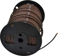 Southwire - THHN/THWN, 10 AWG, 30 Amp, 500' Long, Stranded Core, 19 Strand Building Wire - Brown, Thermoplastic Insulation - Exact Tool & Supply