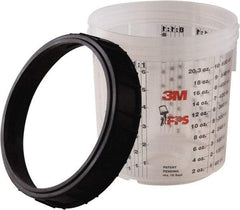 3M - Paint Sprayer Cup & Collar - Standard Collar and Cup - Exact Tool & Supply