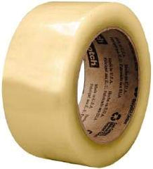 3M - 3" x 1,000 Yd Clear Rubber Adhesive Sealing Tape - Polypropylene Film Backing, 2.6 mil Thick, 60 Lb Tensile Strength, Series 3073 - Exact Tool & Supply