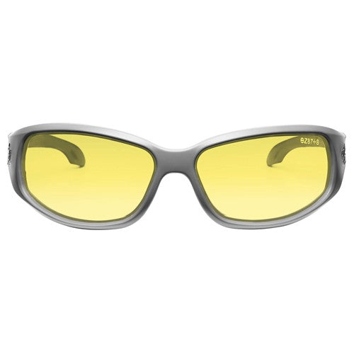 Valkyrie Yellow Lens Matte Gray Safety Glasses - Exact Tool & Supply
