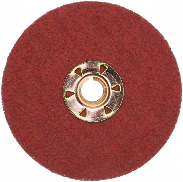 3M - 4-1/2" Diam 36 Grit Fiber Disc - Very Coarse Grade, Ceramic, 13,300 Max RPM, Series 987C - Exact Tool & Supply