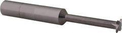 Scientific Cutting Tools - 10 TPI, Internal Single Profile Thread Mill - 1/2" Noml Diam, 0.32" Cut Diam, 3/8" Shank Diam, 4 Flute, 0.17" Neck Diam, 1.2" Neck Length, 3" OAL, Bright Finish - Exact Tool & Supply