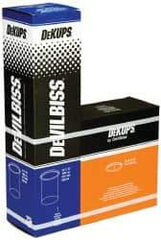 DeVilbiss - Paint Sprayer Cup - Disposable Cups and Lids, 32 Pack, Compatible with Siphon and Gravity Spray Guns - Exact Tool & Supply
