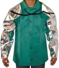 PRO-SAFE - Size Universal, Silver/Yellow Aluminzed Kevlar Aluminized Sleeve - 28" Long Sleeve - Exact Tool & Supply