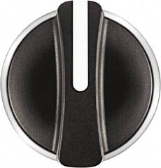 Square D - 22mm Mount Hole, 2 Position, Knob Operated, Selector Switch Only - Black, Maintained (MA), Nonilluminated, Shock and Vibration Resistant - Exact Tool & Supply