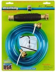 Made in USA - For 1-1/2 to 3 Inch Pipe, 6-3/8 Inch Cable Length, Handheld, Manual and Hand Drain Cleaner - Rubber Drum - Exact Tool & Supply