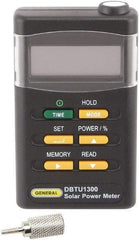 General - LCD Display Power Meter - Includes Batteries, Carrying Case, Tripod Mounting Screw, User Manual - Exact Tool & Supply